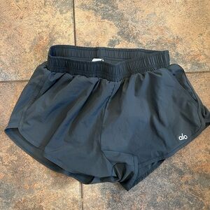 ALO Yoga Women's Dark Green Athletic Shorts